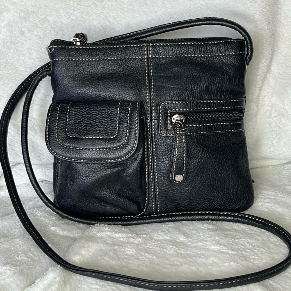 Tignanello Pebble Leather Crossbody Bag